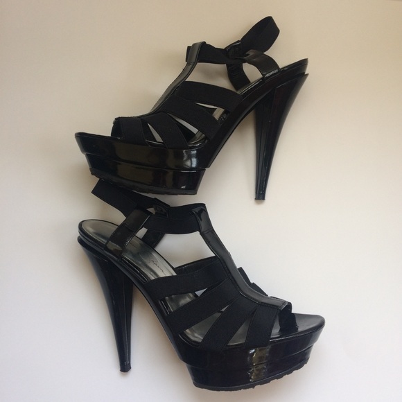 jessica simpson black strappy heels